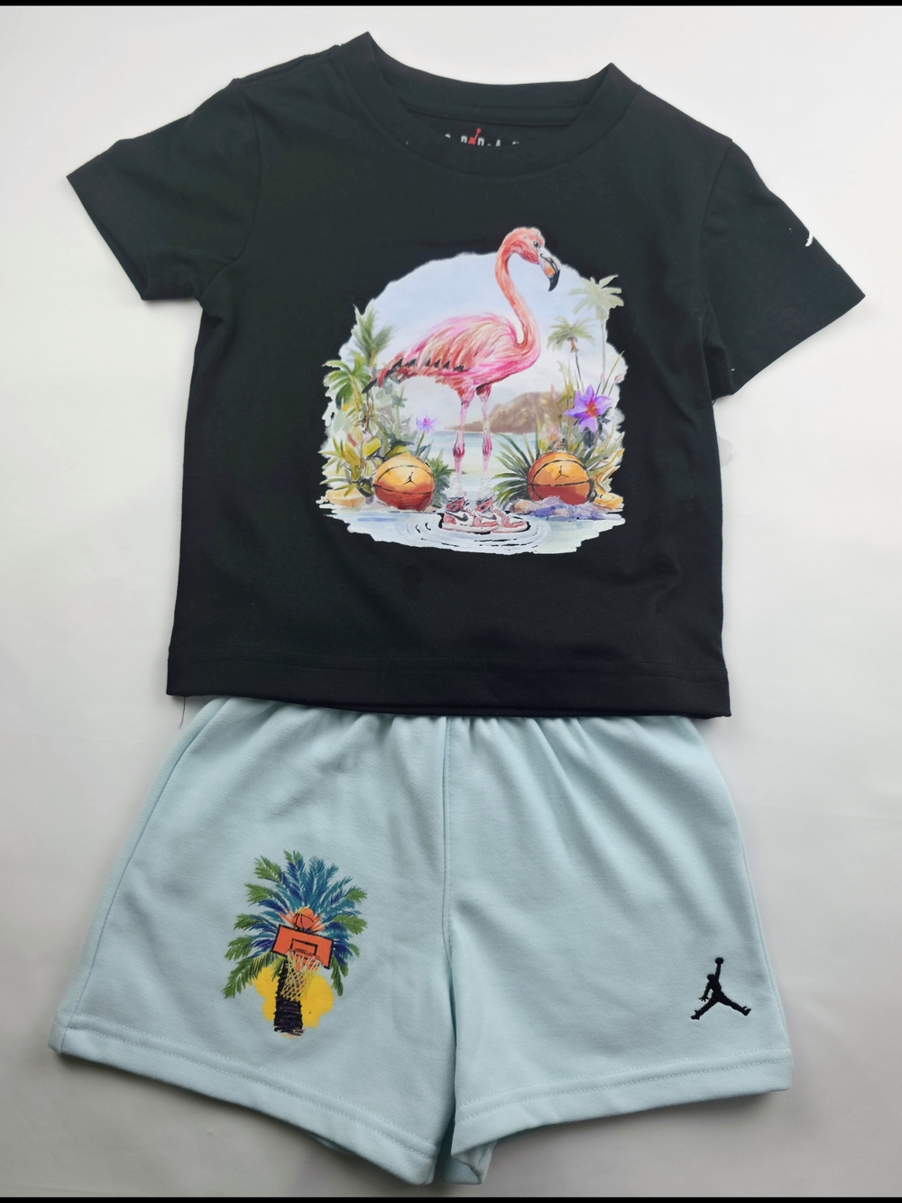 Super cute and unique Jordan baby 2-piece outfit!